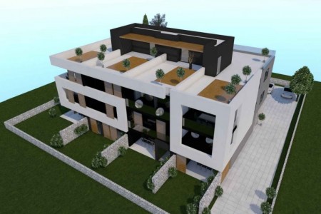 Privlaka, Mletak - dvosoban stan u prizemlju s vrtom, 87,86 m2, novogradnja