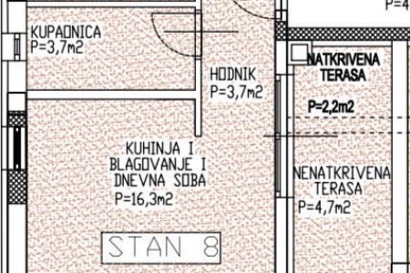 Sv. Filip i Jakov, Turanj - apartman prvi red do mora, 38 m2