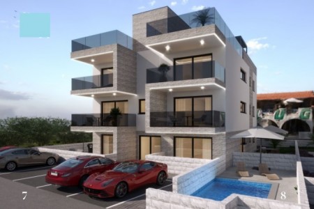 Privlaka – dvosoban apartman s pogledom na more 76 m2, novogradnja