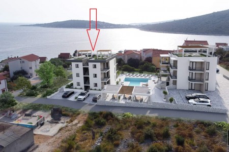 Sevid, Marina - novi dvosobni apartman s vrtom i zajedničkim bazenom, 76 m2
