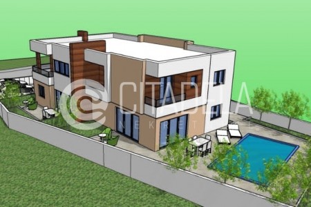 Vodice - novogradnja, kuća za odmor s bazenom, 121 m2