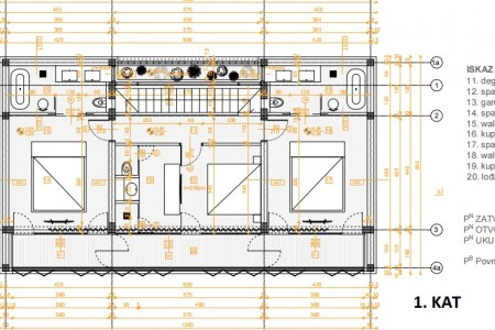 Vrsi- kuća za odmor s bazenom u izgradnji, 200 m2