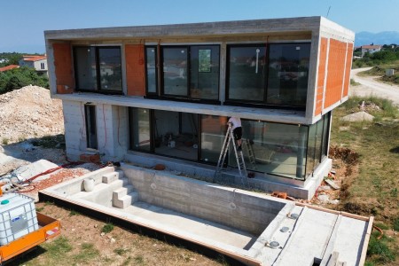 Vrsi- kuća za odmor s bazenom u izgradnji, 200 m2