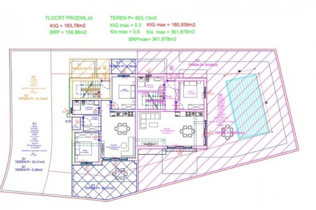 Vodice - dvosoban stan na 1. katu, novogradnja, 75 m2