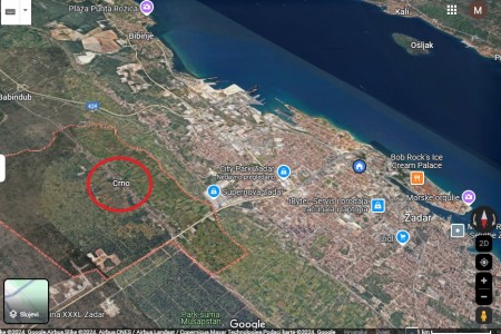 Zadar, Crno - građevinsko zemljište na dobroj poziciji, 964 m2