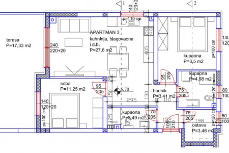 Sv. Filip i Jakov - novi dvosoban apartman, krovna terasa i pogled na more