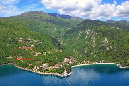 Lovran, Medveja - građevinsko zemljište s pogledom na more, 2371 m2