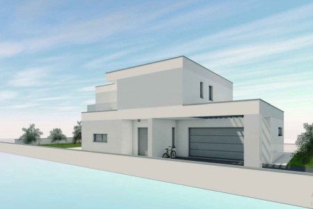 Bibinje - zemljište s građevinskom dozvolom, 709 m2