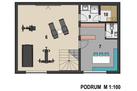Pag, Mandre – četverosoban stan 217 m2, drugi red do mora