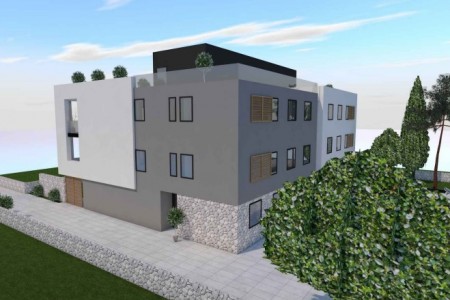 Privlaka, Mletak - trosoban stan s pogledom na more, 105,60 m2, novogradnja