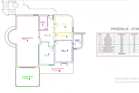 Sevid -novi trosobni apartman u prizemlju sa zajedničkim bazenom,136m2