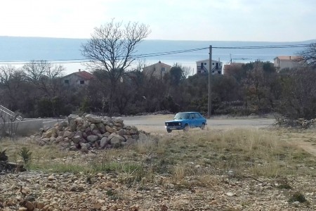 Maslenica - građevinsko zemljište s pogledom na more, 857 m2