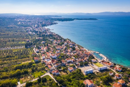 Zadar, Diklo - građevinsko zemljište s pogledom na more, 1750 m2