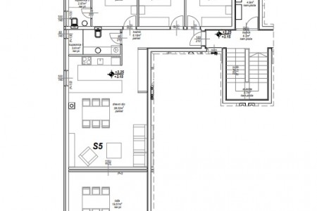 Privlaka, Mletak - trosoban stan s pogledom na more, 105,60 m2, novogradnja