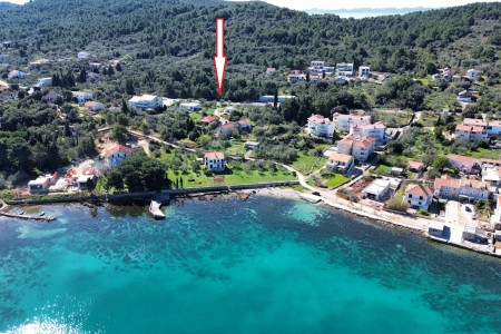 Pašman, Ždrelac - građevinsko zemljište 200 m od mora, 435 m2