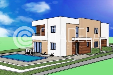 Vodice - novogradnja, kuća za odmor s bazenom, 121 m2