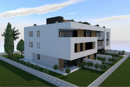 Privlaka, Mletak - trosoban stan s pogledom na more, 105,60 m2, novogradnja